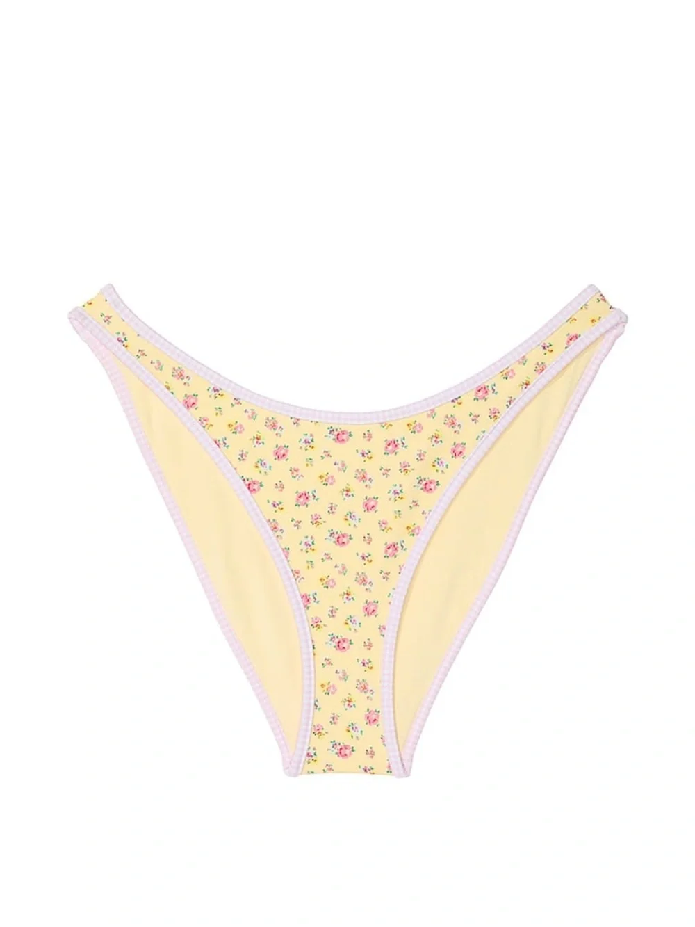 Frankie’s Bikini’s x Victoria’s Secret PINK Yellow Floral Bikini Set, XS/Small
